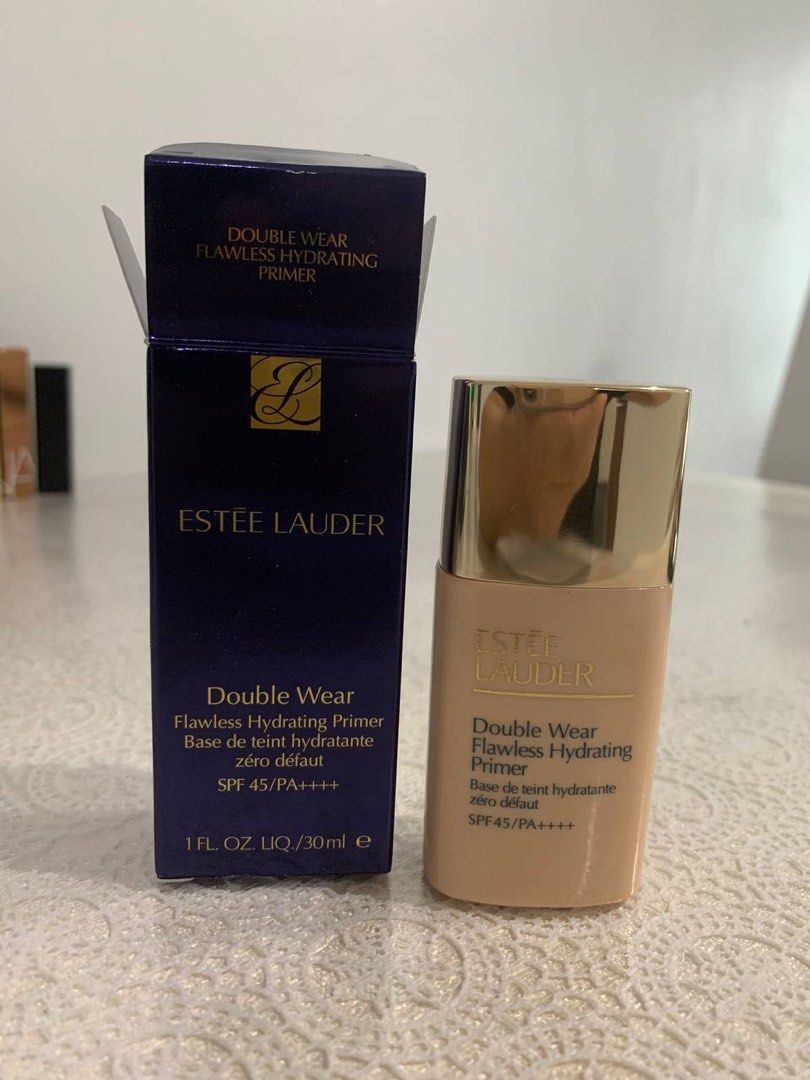 Estée Lauder Double Wear Flawless Hydrating Primer (Category: Makeup) located in Makati City. Submitted by lgariba (Listing ID 1363772699, Image 1). Description: Estée Lauder Double Wear Flawless Hydrating Primer • Product Type: Face Primer • Description: A hydrating primer that preps the skin for foundation, ensuring a smooth, flawless base. It helps enhance the longevity and look of makeup while providing hydration. • Key Features: • Flawless H