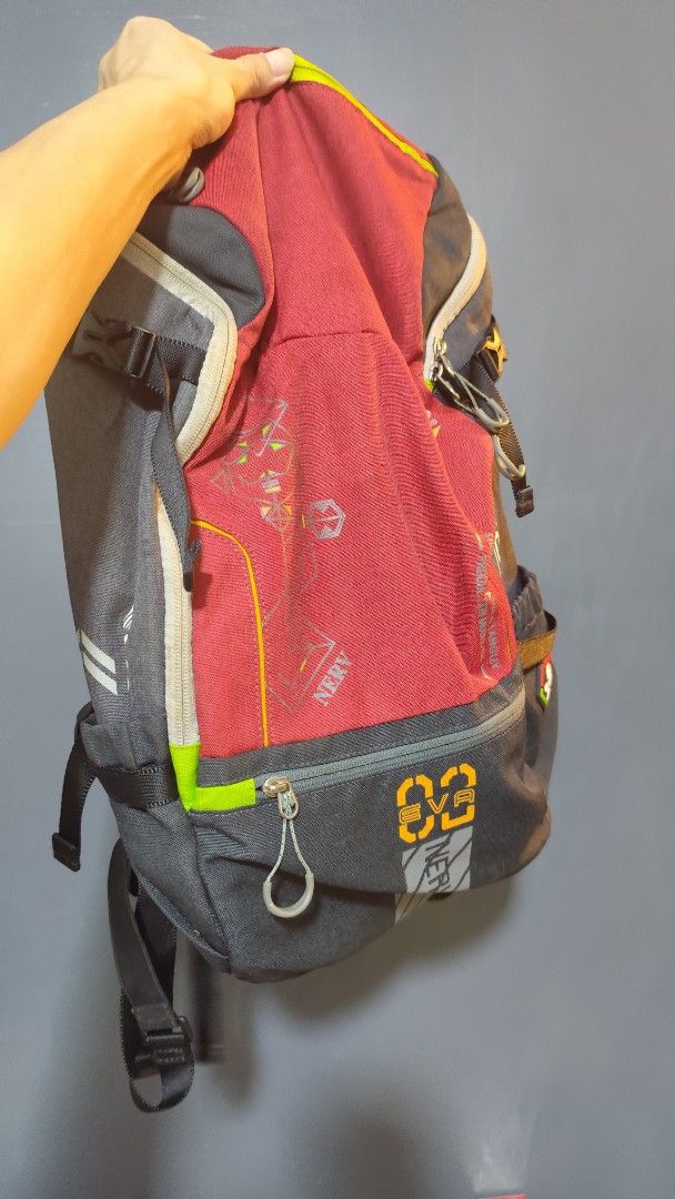 Evangelion Bag (Fx creations) (Category: Backpacks) located in Quezon City. Submitted by darkworkx (Listing ID 1363780217, Image 1). Description: backpack used. may punit lang (pa check sa pic) location: near SM North / QC.