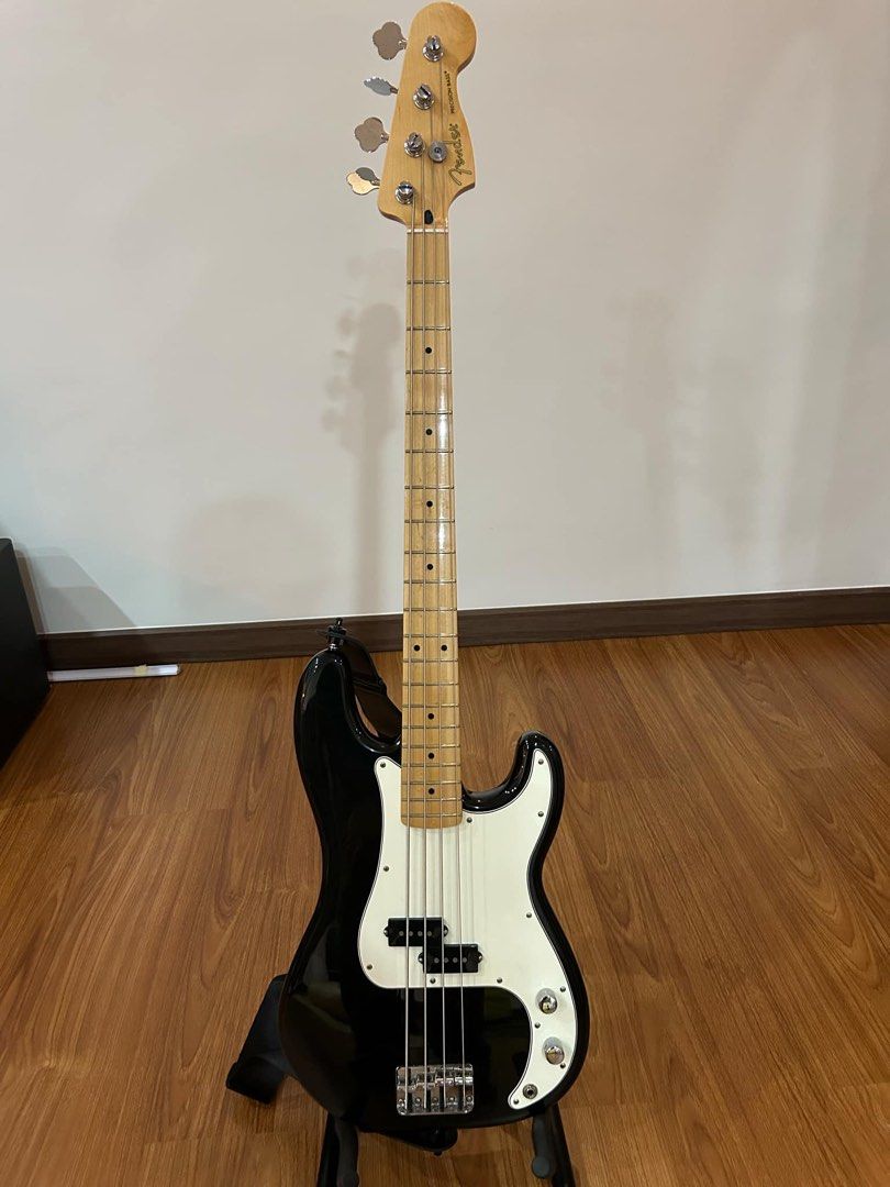 Fender Precision Bass (MIM) (Category: Musical Instruments) located in Los Banos. Submitted by seijuuro (Listing ID 1363870817, Image 1). Description: Fender PBass 4 strings Made in Mexico Bought last year 2024 No issues RFS: Extra bass Cash payment Meet up around NCR or Los Baños, Laguna.