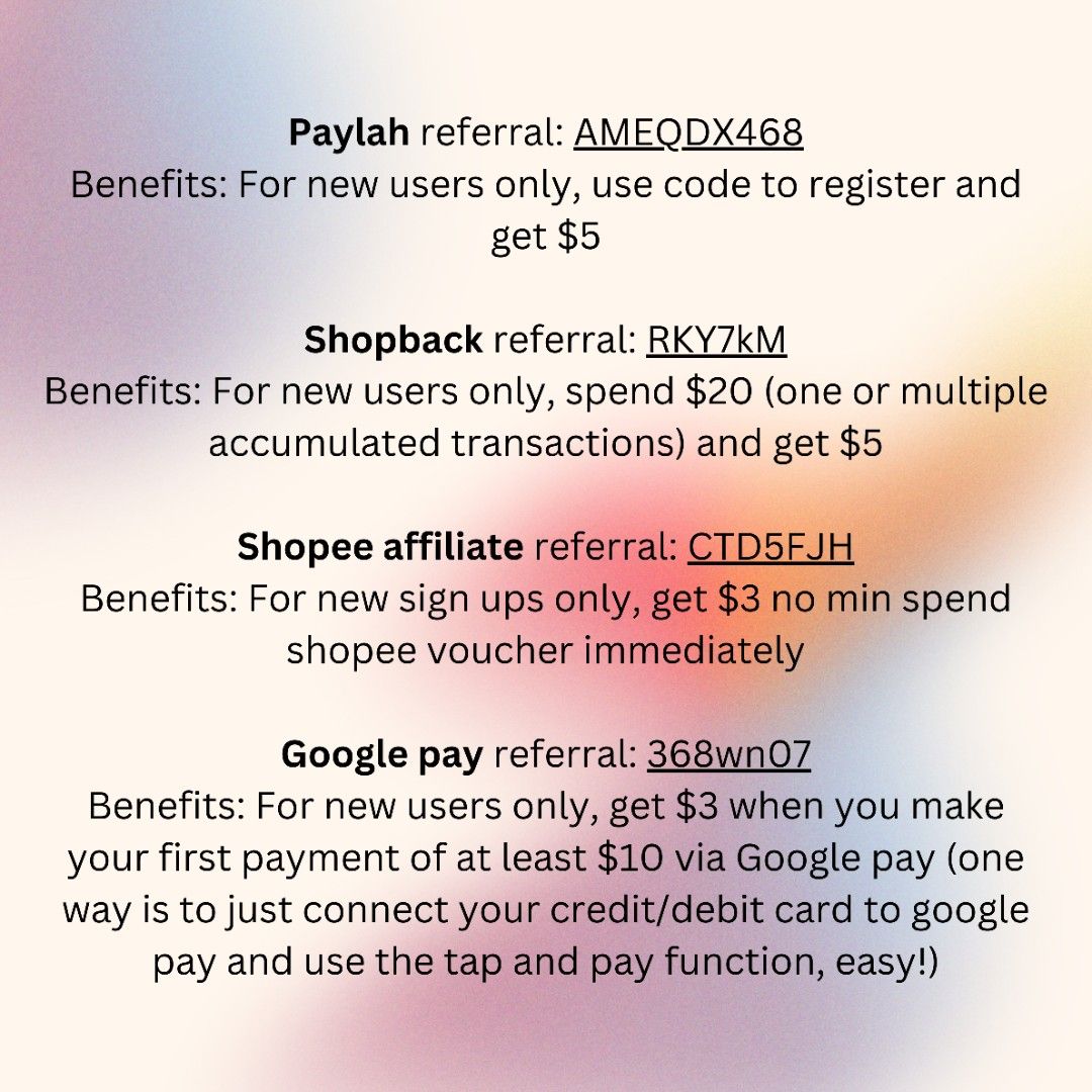 Free referral codes to earn more, Tickets Vouchers, Vouchers on