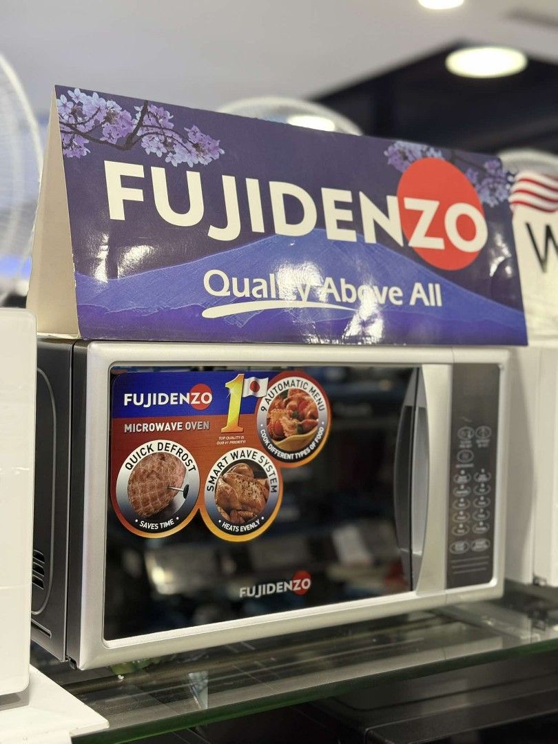 Fujidenzo microwave oven (Category: Cookers) located in Manila. Submitted by donnasagao03665 (Listing ID 1363826203, Image 2). Description: ❄️ FUJIDENZO MICROWAVE OVEN BRANDNEW AND SEALED ❄️ MM30BL 28L - 4,700 ME20SL 20L - 3,900 MM22BL 20L - 3,400 PRICE MAY CHANGE WITHOUT PRIOR NOTICE BRANDNEW AND SEALED 1 YR WARRANTY PARTS AND SERVICE CASH N CARRY MALL MAKATI CRS MARKETING INC CAIMITO PLACE CALOOCAN CASH ON DELIVERY GCASH BANK TRANSFER FOR INQUI