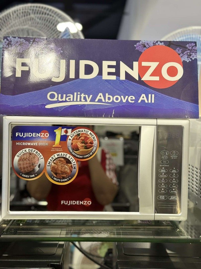 Fujidenzo microwave oven (Category: Cookers) located in Manila. Submitted by donnasagao03665 (Listing ID 1363826203, Image 3). Description: ❄️ FUJIDENZO MICROWAVE OVEN BRANDNEW AND SEALED ❄️ MM30BL 28L - 4,700 ME20SL 20L - 3,900 MM22BL 20L - 3,400 PRICE MAY CHANGE WITHOUT PRIOR NOTICE BRANDNEW AND SEALED 1 YR WARRANTY PARTS AND SERVICE CASH N CARRY MALL MAKATI CRS MARKETING INC CAIMITO PLACE CALOOCAN CASH ON DELIVERY GCASH BANK TRANSFER FOR INQUI