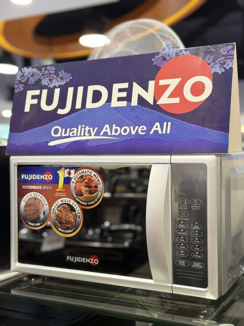 Fujidenzo microwave oven (Category: Cookers) located in Manila. Submitted by donnasagao03665 (Listing ID 1363826203, Image 1). Description: ❄️ FUJIDENZO MICROWAVE OVEN BRANDNEW AND SEALED ❄️ MM30BL 28L - 4,700 ME20SL 20L - 3,900 MM22BL 20L - 3,400 PRICE MAY CHANGE WITHOUT PRIOR NOTICE BRANDNEW AND SEALED 1 YR WARRANTY PARTS AND SERVICE CASH N CARRY MALL MAKATI CRS MARKETING INC CAIMITO PLACE CALOOCAN CASH ON DELIVERY GCASH BANK TRANSFER FOR INQUI