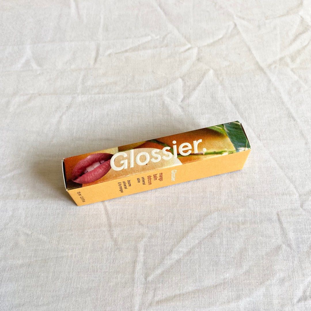 Glossier Balm Dotcom Mango (Category: Makeup) located in San Pedro. Submitted by gumamelagal (Listing ID 1363770371, Image 2). Description: 🟡 authentic, on hand, brand new with box, sealed mop: gcash, bdo mod: j&t, lalamove.