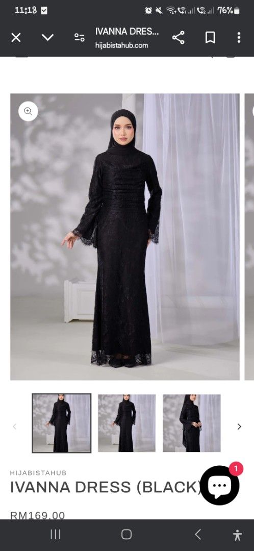 Hijabista (Category: Evening Dresses & Gowns) located in Puchong. Submitted by camelin (Listing ID 1363740708, Image 3). Description: brand new.