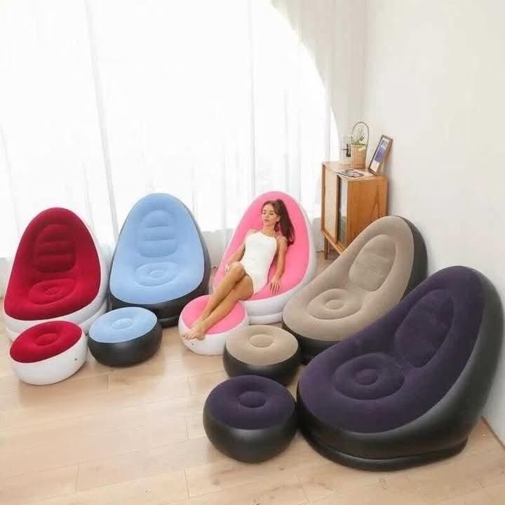 Inflatable Sofa (Category: Sofas) located in Manila. Submitted by tindahanniatelizcehl (Listing ID 1363745206, Image 1). Description: No choosing of colors.