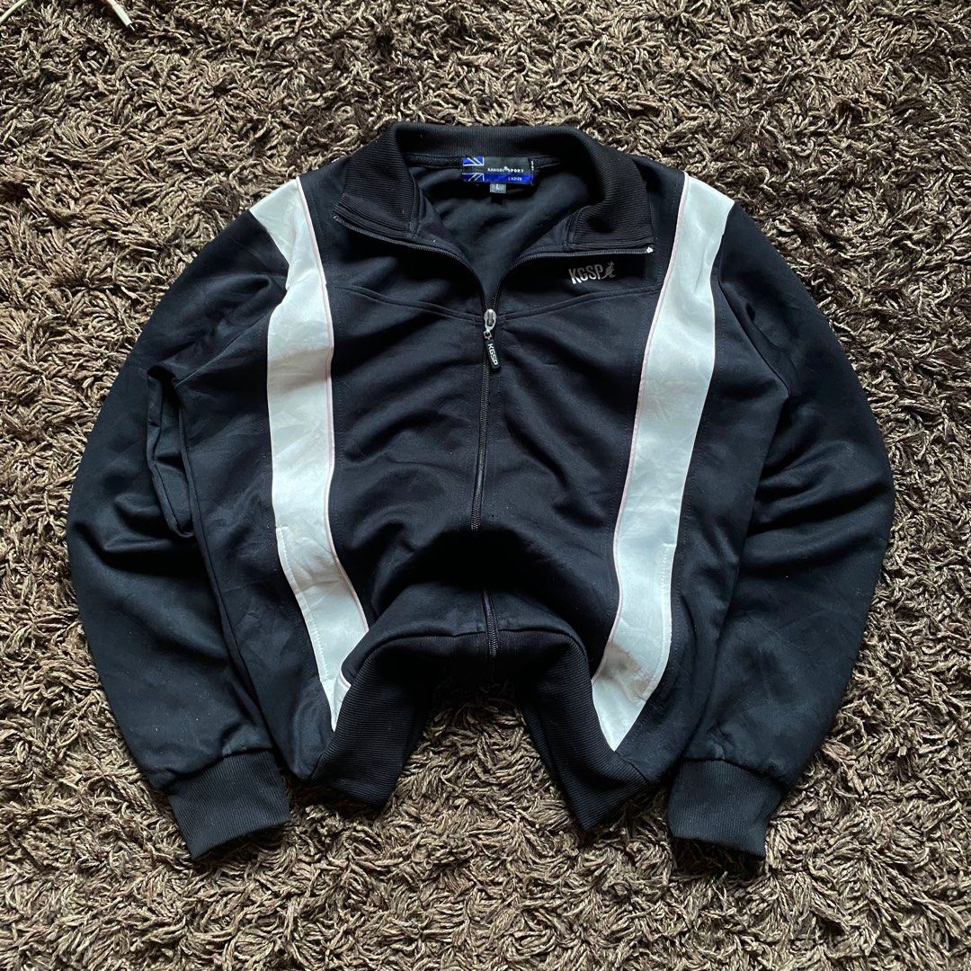 Kangol Sport - Ladies Track Jacket (Category: Coats, Jackets and Outerwear) located in Cavite. Submitted by lloydcabrera (Listing ID 1357891605, Image 2). Description: Kangol Two-tone Track Jacket Size: L22xW19 (L on tag - Women's) As new condition 10/10 Kangol Sport logo on zipper.