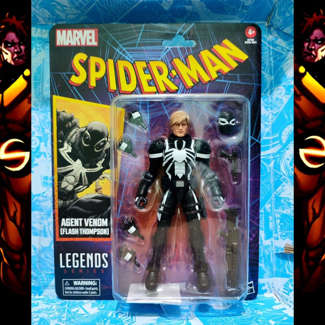 Retroagent Marvel Legends Retro Agent Venom (Flash Thompson) / MOC, Hobbies & Toys ...