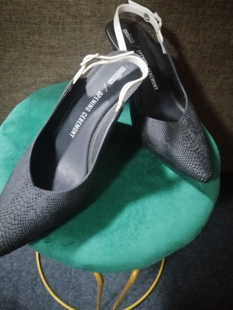 MELISSA CROC SKIN WEDGE HEELS (Category: Heels) located in Baguio. Submitted by designerslabph (Listing ID 1363776300, Image 1). Description: No flaw.