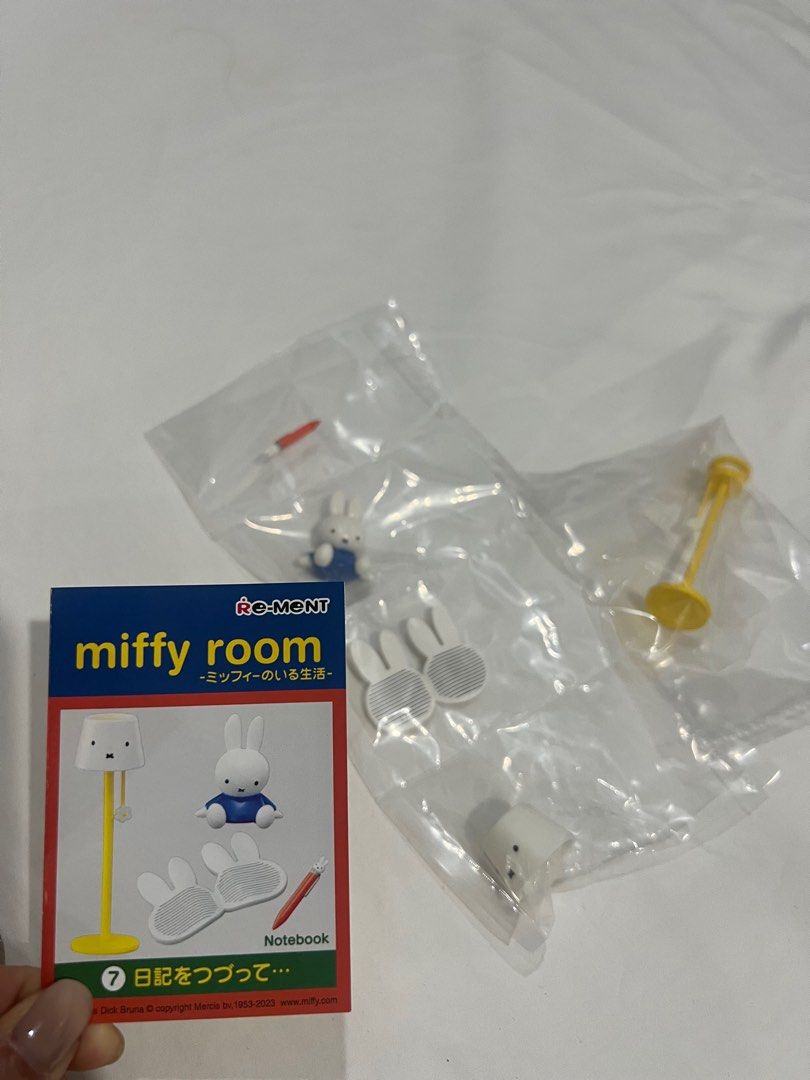 Miffy Room Rement Re-ment Notebook Set Unopened (Category: Designer & Blind Box Toys) located in Quezon City. Submitted by threadbareph (Listing ID 1363808464, Image 2). Description: 🤍 Opened box but unopened plastics 🤍 Gifted Apr 2025, duplicate 🤍 Very cute! Includes mini Miffy figurine!.