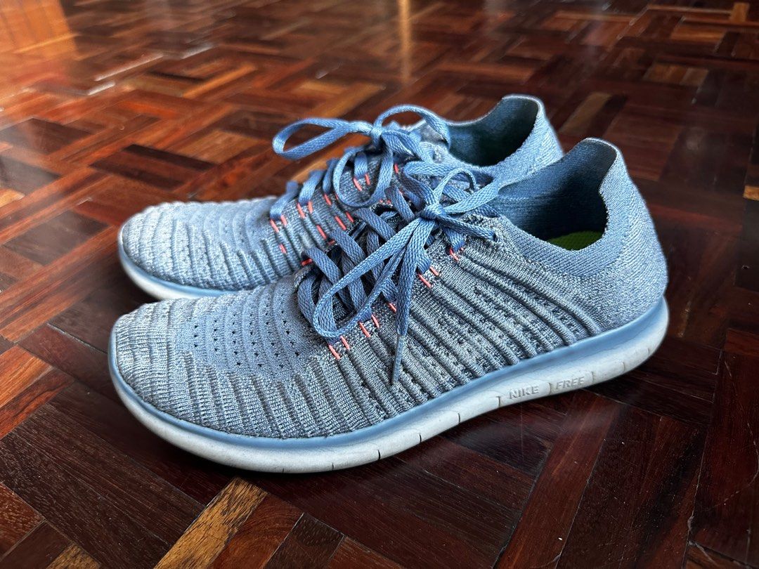 Nike Wmns Free RN Flyknit (Category: Sneakers) located in Baguio. Submitted by gentle_hautfits (Listing ID 1363777139, Image 3). Description: Nike Wmns Free RN Flyknit Blue Grey 8.5-9 wmns Used Negotiable .