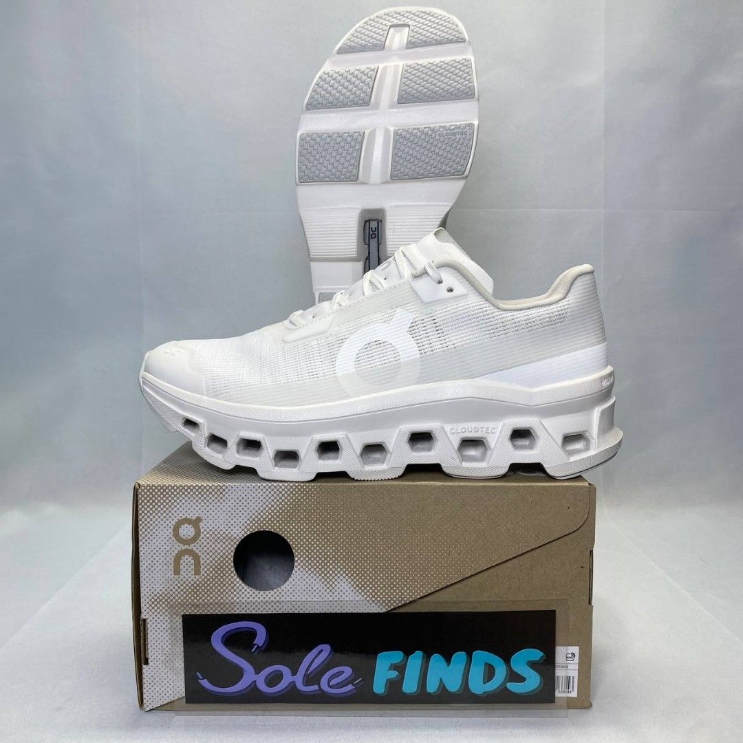 On Running Cloudmonster Void All White (Category: Sneakers) located in Manila. Submitted by solefindsphilippines (Listing ID 1363781068, Image 1). Description: On Running Cloudmonster Void All White Available Sizes: 7/ 7.5/ 8/ 8.5/ 9/ 9.5/ 10/ 10.5/ 11/ 11.5/ 12/ 12.5/ 13 Men’s 5/ 5.5/ 6/ 6.5/ 7/ 7.5/ 8/ 8.5/ 9/ 9.5/ 10 Women’s Price: 9,499 to 9,999 only Brand new All of our items are 100% Authentic/ Legit/ Original How to Order? Message us now!�