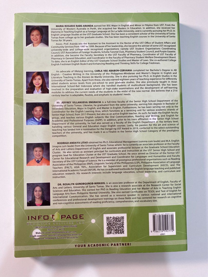ORAL COMMUNICATION BOOK (SHS) (Category: Textbooks) located in Manila. Submitted by pauleans_web (Listing ID 1363767442, Image 2). Description: ⋆·˚ ༘ * A work context on oral communication book for sale: ₱250 ★ bought original ₱500 ★ book condition: 8.5/10 .