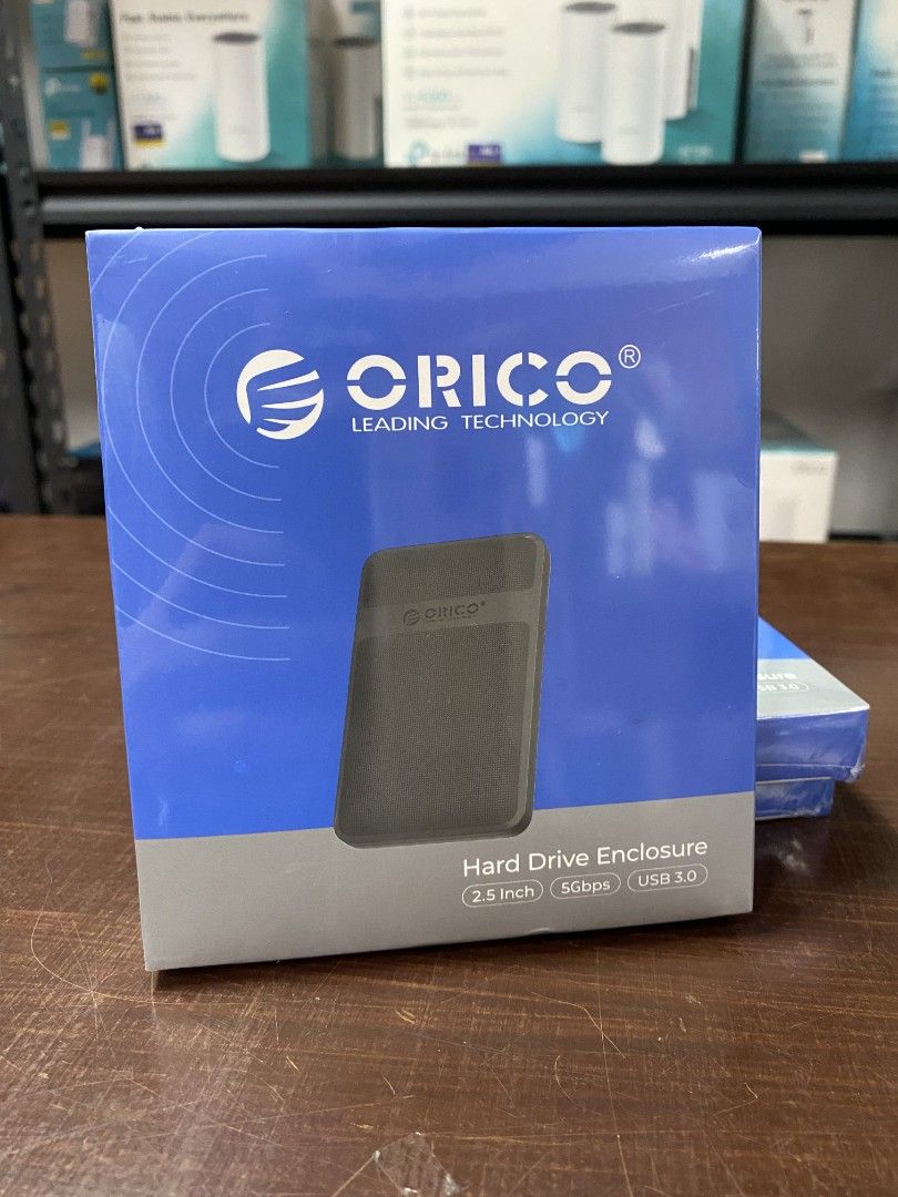 Orico 2.5" SATA HDD / SDD Enclosure (Category: Cables & Adaptors) located in Pasig City. Submitted by techubstoreandaccessories (Listing ID 1363769336, Image 1). Description: Orico 2.5" SATA HDD / SDD Enclosure Ready for Pick Up / Delivery ‼️ 📌 DETAILS: ✅Actual Picture Posted. ✅BRAND NEW & ORIGINAL. ✅7 Days Replacement for Factory Defects and 1year Warranty. (Terms and conditions apply) --------------------------------------- PAYMENTS/DELIVERIES