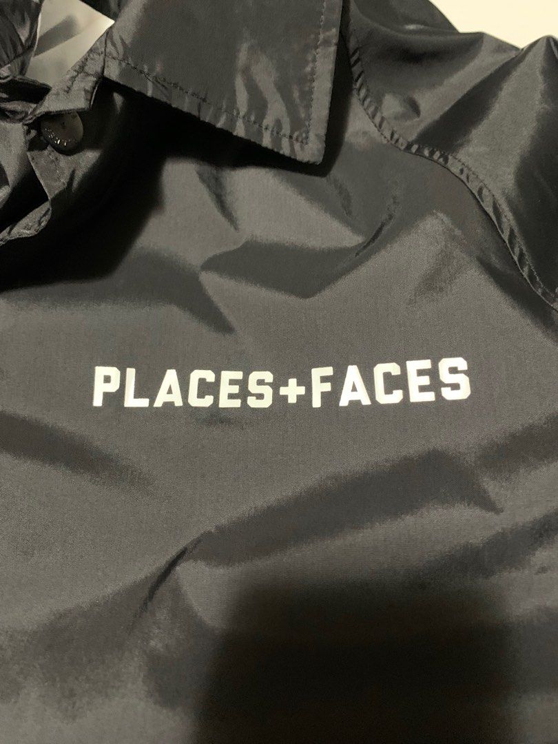 Palace + Faces Coach Jacket (Category: Coats, Jackets and Outerwear) located in Baguio. Submitted by 25thlu (Listing ID 1363850792, Image 2). Description: Palace + Faces Coach Jacket ( Black) Authentic Condition: 10/10 with hang tag No issues, prestine condition 23x28 See photo for reference RFS: declut.