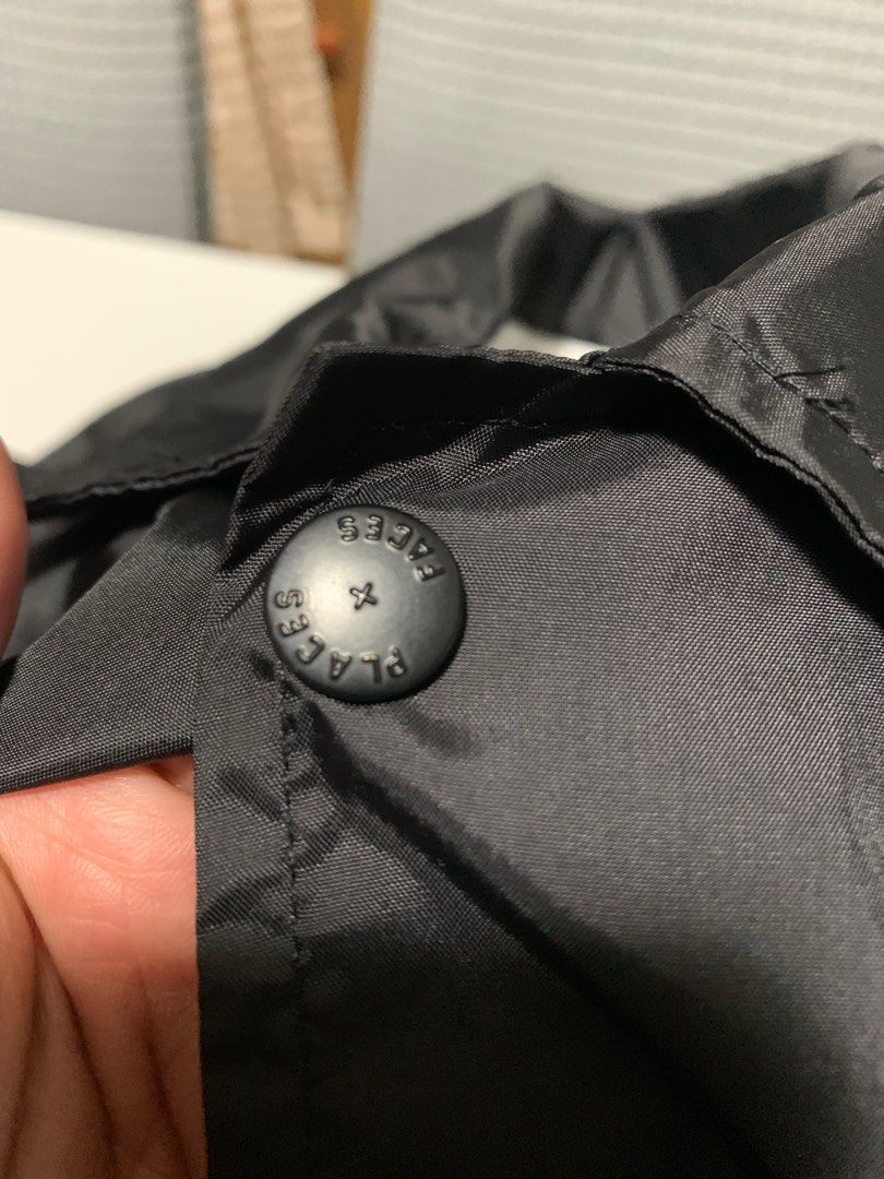 Palace + Faces Coach Jacket (Category: Coats, Jackets and Outerwear) located in Baguio. Submitted by 25thlu (Listing ID 1363850792, Image 3). Description: Palace + Faces Coach Jacket ( Black) Authentic Condition: 10/10 with hang tag No issues, prestine condition 23x28 See photo for reference RFS: declut.