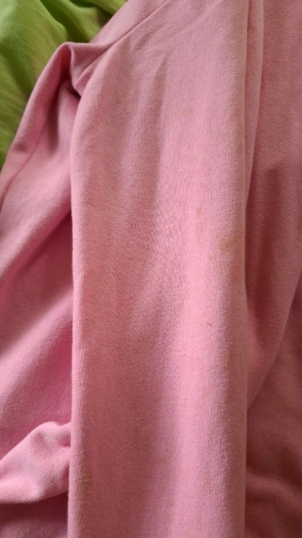 PINK Victoria's Secret Jacket (Category: Coats, Jackets and Outerwear) located in Quezon City. Submitted by diane.99 (Listing ID 1363751497, Image 3). Description: Has yellow stains on left sleeve (shown on last photo) I don't think it's washable Rfs: Not my style anymore. I also had this for more than 8 years already Size on tag XS but can fit up to S.