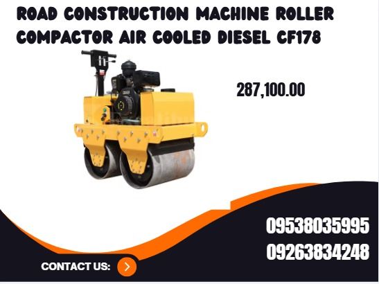 Road Construction Machine Roller Compactor Air Cooled Diesel CF178 ...