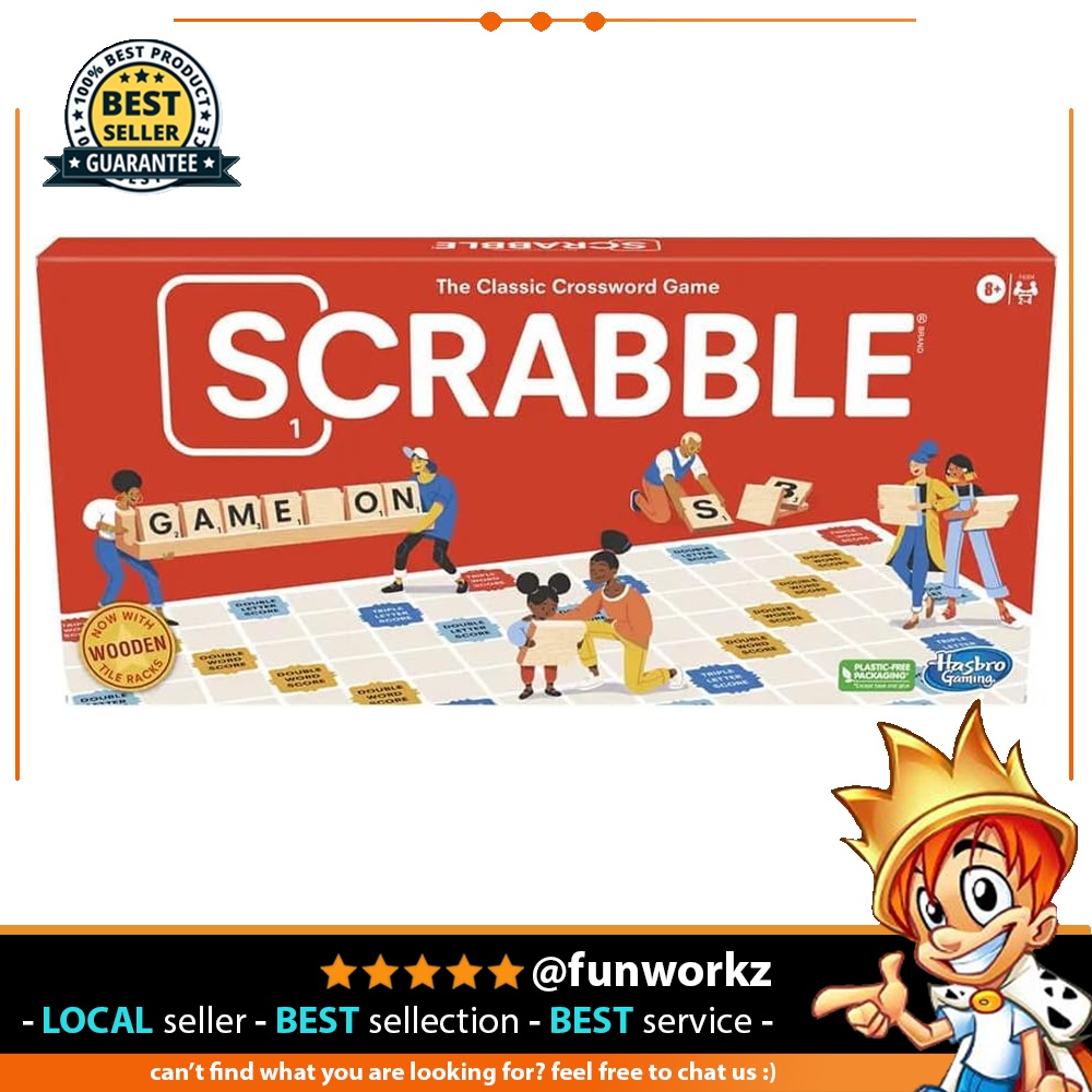 Scrabble Board Game Classic Word Game for Kids Ages 8 and Up Fun