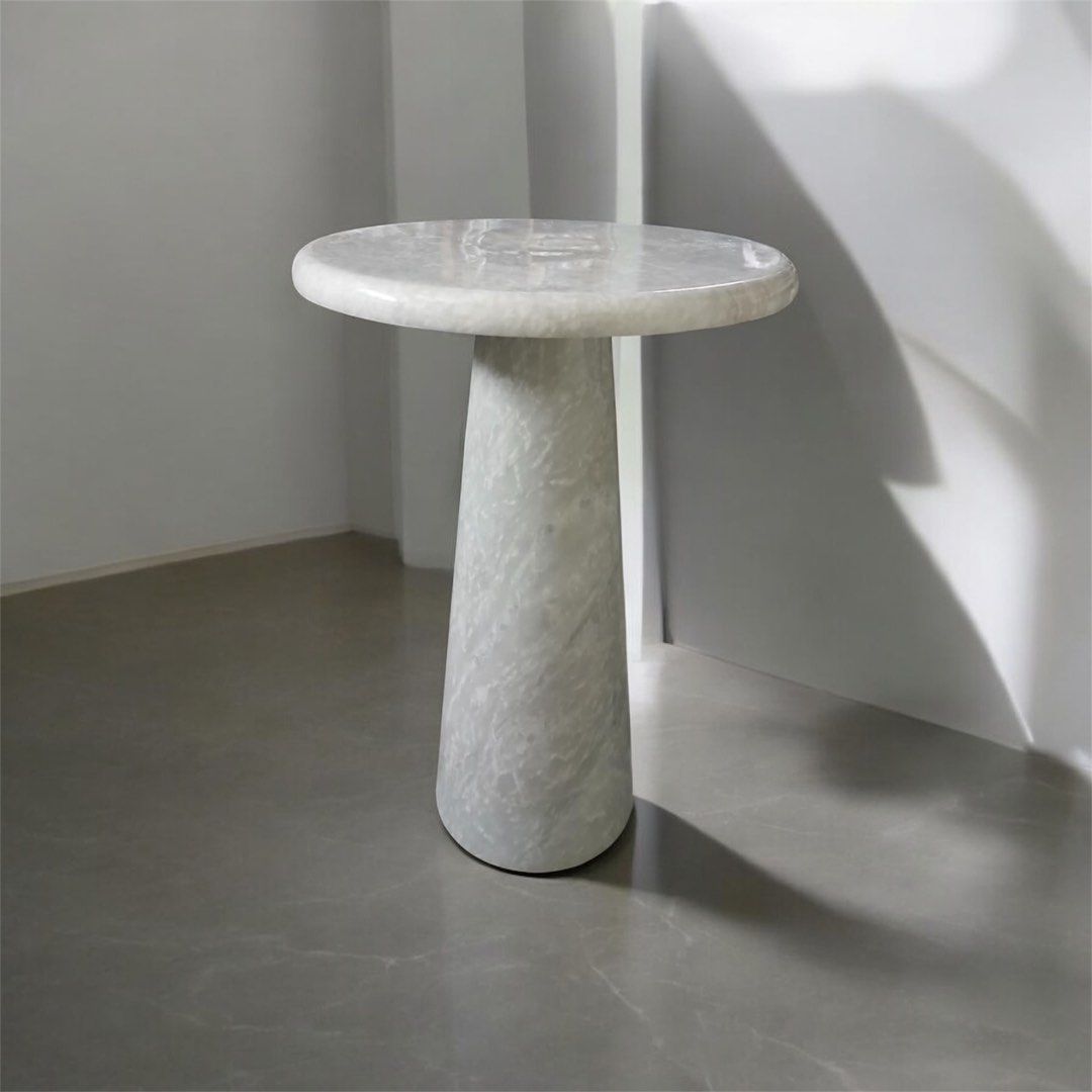 Side Table (Category: Tables & Sets) located in Quezon City. Submitted by twopatootiefinds (Listing ID 1363795310, Image 1). Description: Made-to-Order Side Table 2 weeks production Made from pure marble from Romblon, Romblon “The Marble Capital of the Philippines”.