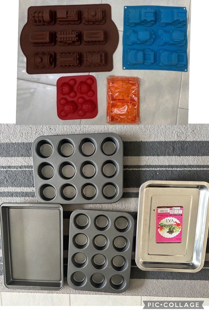 Silicon agar moulding , stainless  non stick cup cake oven tray for baking 