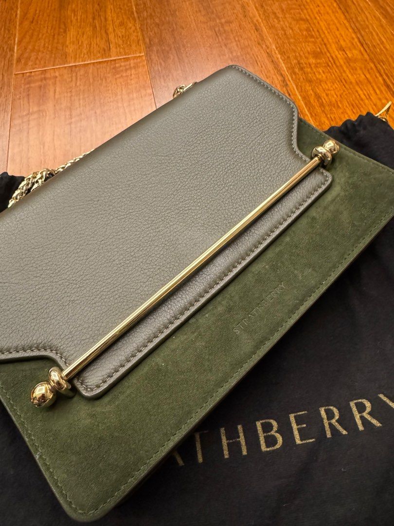 STRATHBERRY east west forest suede (Category: Luxury Bags & Wallets) located in Quezon City. Submitted by lrski (Listing ID 1363843571, Image 2). Description: No box. With dust bag. .