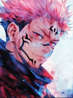 Sukuna Metal Print | HD Anime Wall Art | Premium Metal Poster | Jujutsu Kaisen - 003 - A4  Size