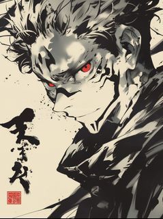 Sukuna Metal Print | HD Anime Wall Art | Premium Metal Poster | Jujutsu Kaisen - 006 - A4 Size