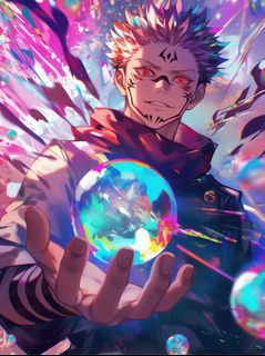 Sukuna Metal Print | HD Anime Wall Art | Premium Metal Poster | Jujutsu Kaisen - 006 - A4 Size