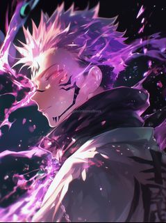 Sukuna Metal Print | HD Anime Wall Art | Premium Metal Poster | Jujutsu Kaisen - 008 - A4 Size