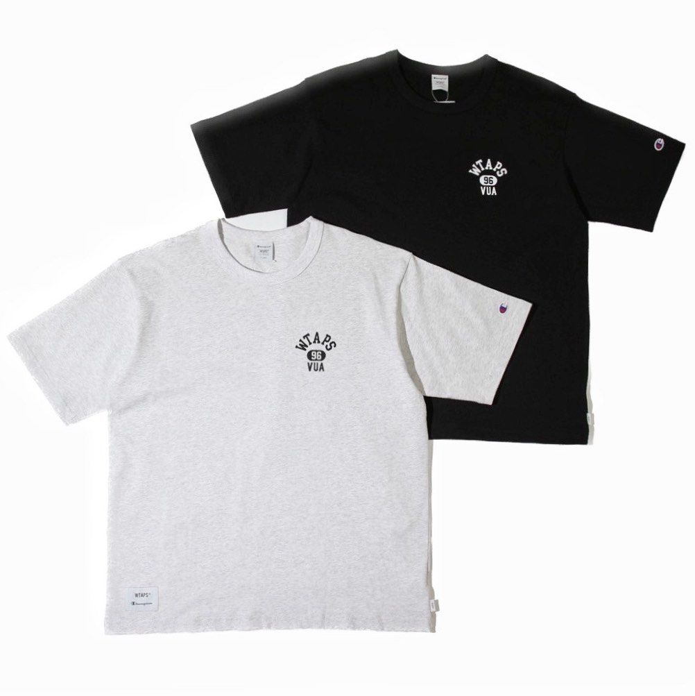 日本優惠預訂2色選wtaps x champion academy 刺繡logo tee 短袖T