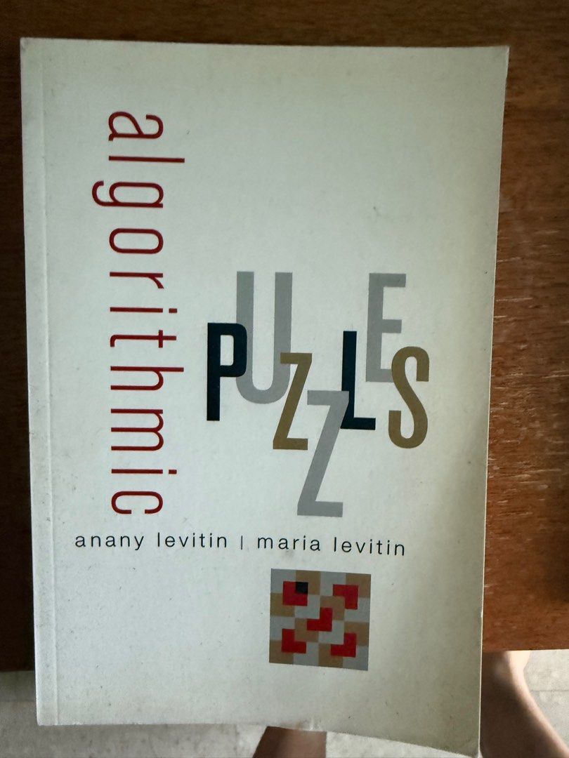 Algorithmic Puzzles (Computer Science) (Category: Storybooks) located in Singapore. Submitted by rainstopisbae (Listing ID 1363965192, Image 1). Description: .