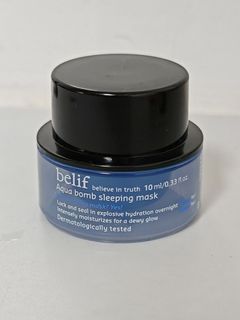 Aqua Bomb Belif the true cream aqua bomb Sleeping Mask 斗篷草高效水份保濕炸彈霜 10ml.64193539103234110