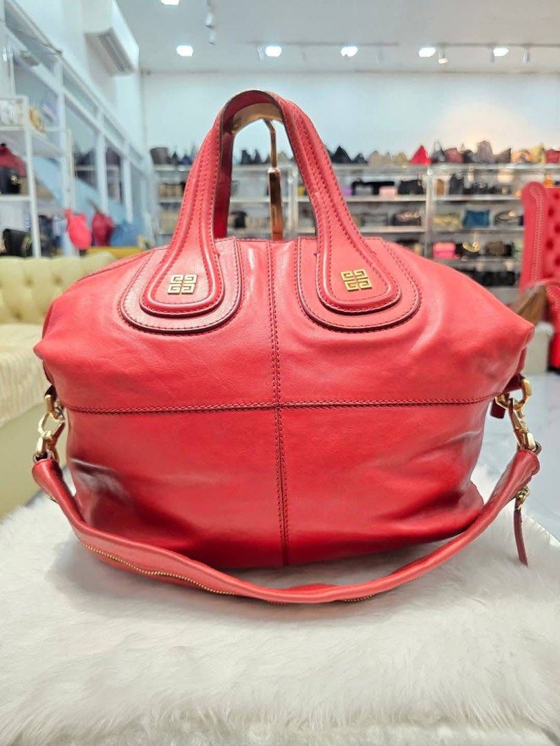 Authentic Givenchy Nightingale bag (Category: Luxury Bags & Wallets) located in Quezon City. Submitted by jhaediah (Listing ID 1363968221, Image 1). Description: - Authentic 💯 - Givenchy Nightingale - Medium size .