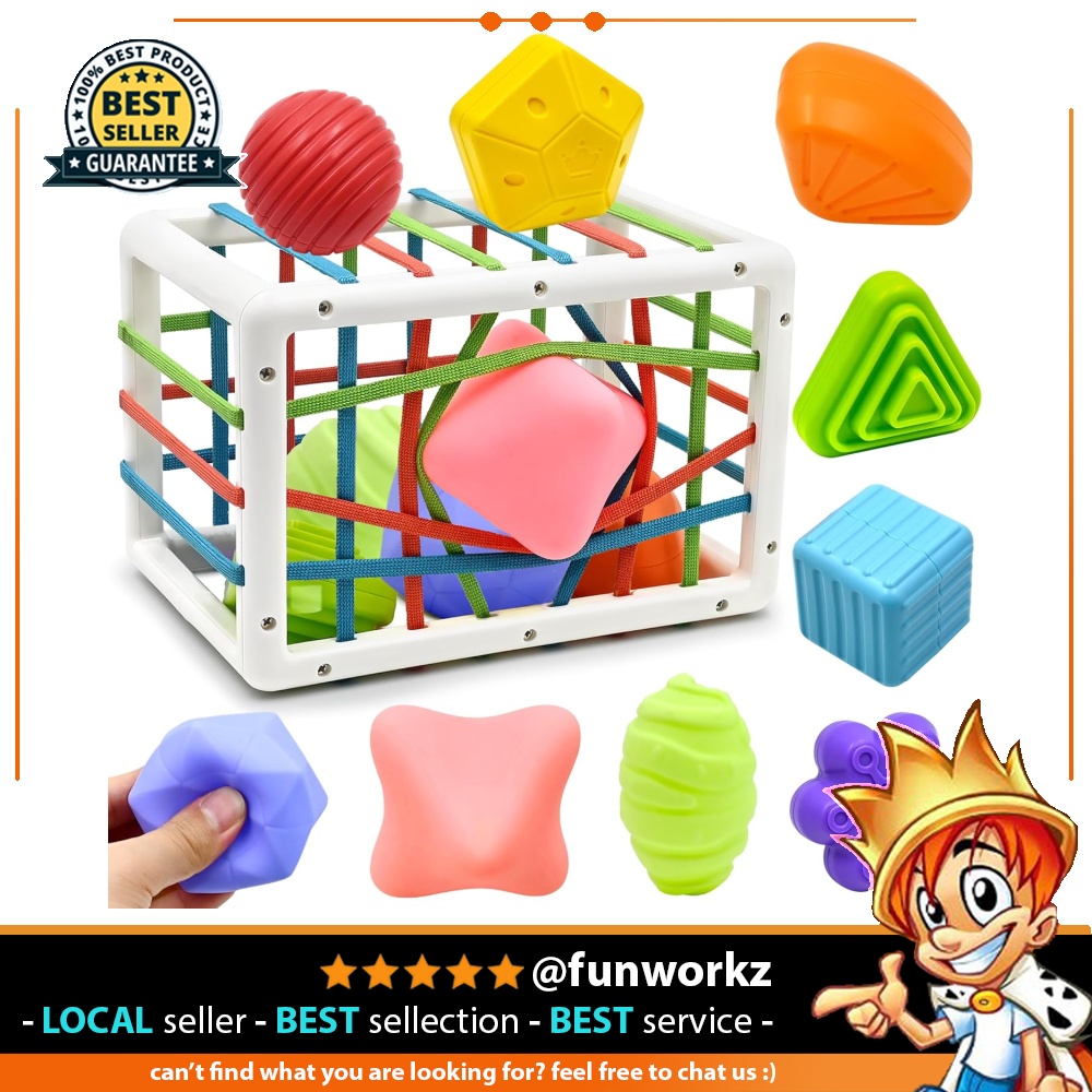 Baby Shape Sorter Toys, Brain Sensory Bin Toy for Autistic Children ...