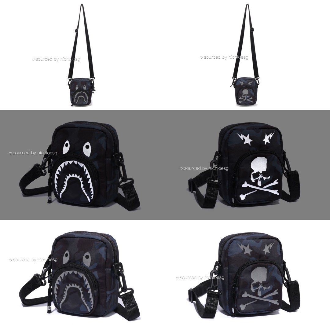 BAPE X MASTERMIND JAPAN MMJ CAMO SHARK MINI SHOULDER BAG