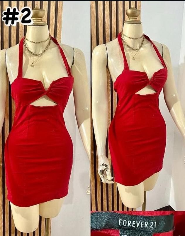 F21 Red Halter Dress (Category: Dresses) located in Vigan. Submitted by Ellexea (Listing ID 1364039353, Image 1). Description: S-M Forever 21.