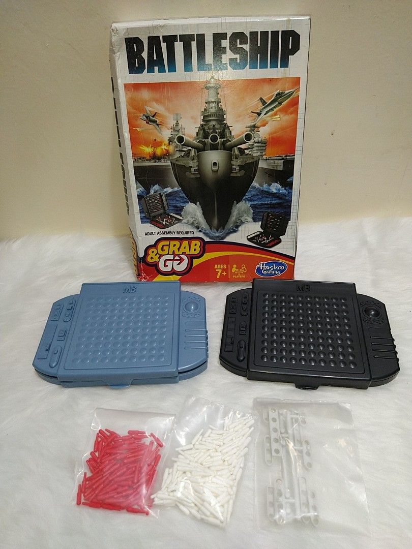 Grab & Go Battleship by Hasbro (Category: Action & Battle Toys) located in Cavite. Submitted by tinetaclesss (Listing ID 1363914114, Image 1). Description: complete.