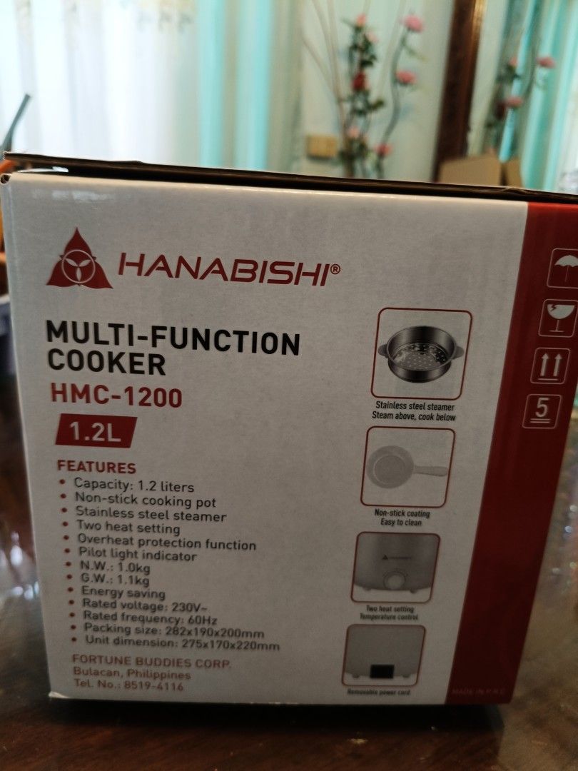Hanabishi multi function cooker (Category: Cookers) located in San Fernando. Submitted by artemisolshop_0704 (Listing ID 1363891990, Image 3). Description: gifted,free delivery.