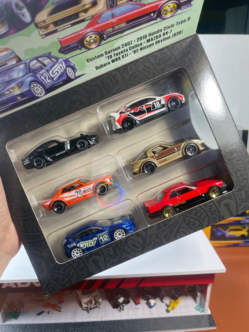 Hotwheels box set jdm SAKURA datsun honda civic type r FK8 nissan ...