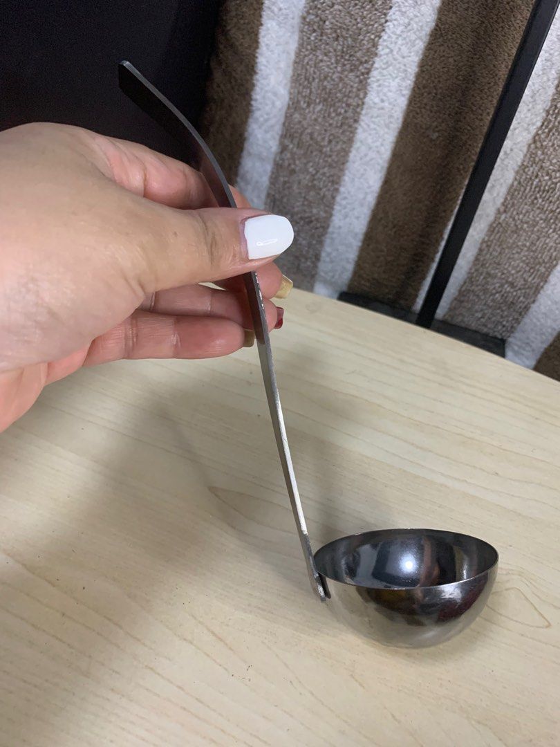 Japan stainless laddle kitchenware (Category: Other Kitchenware & Tableware) located in Cabanatuan. Submitted by mjluxxejapan (Listing ID 1364036448, Image 3). Description: Fixed price like new approx 8.5” tall.solid makapal material. Makinis .