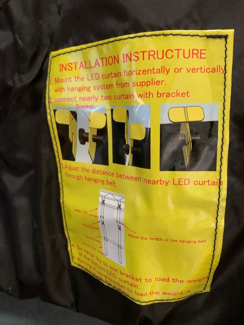 Led screen curtain display.65749772103811112