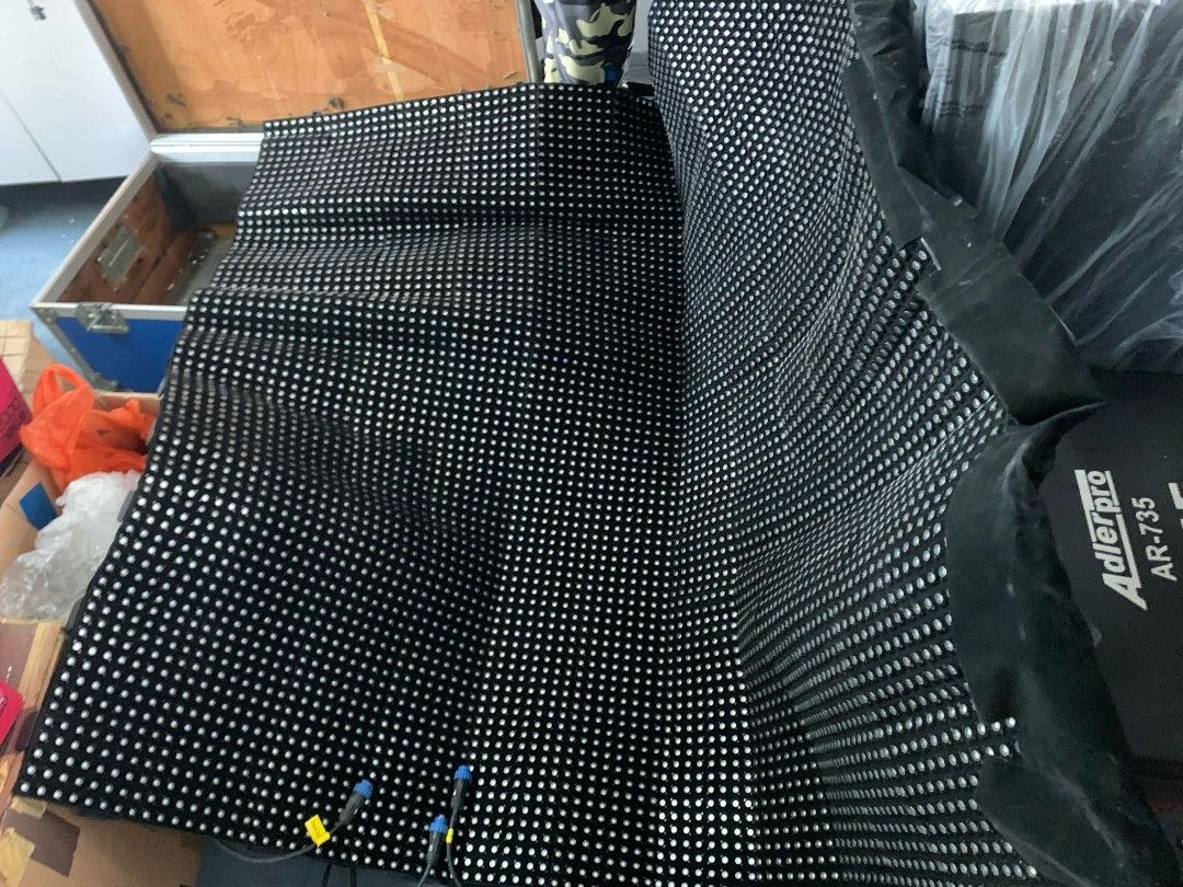 Led screen curtain display.65749772103811113