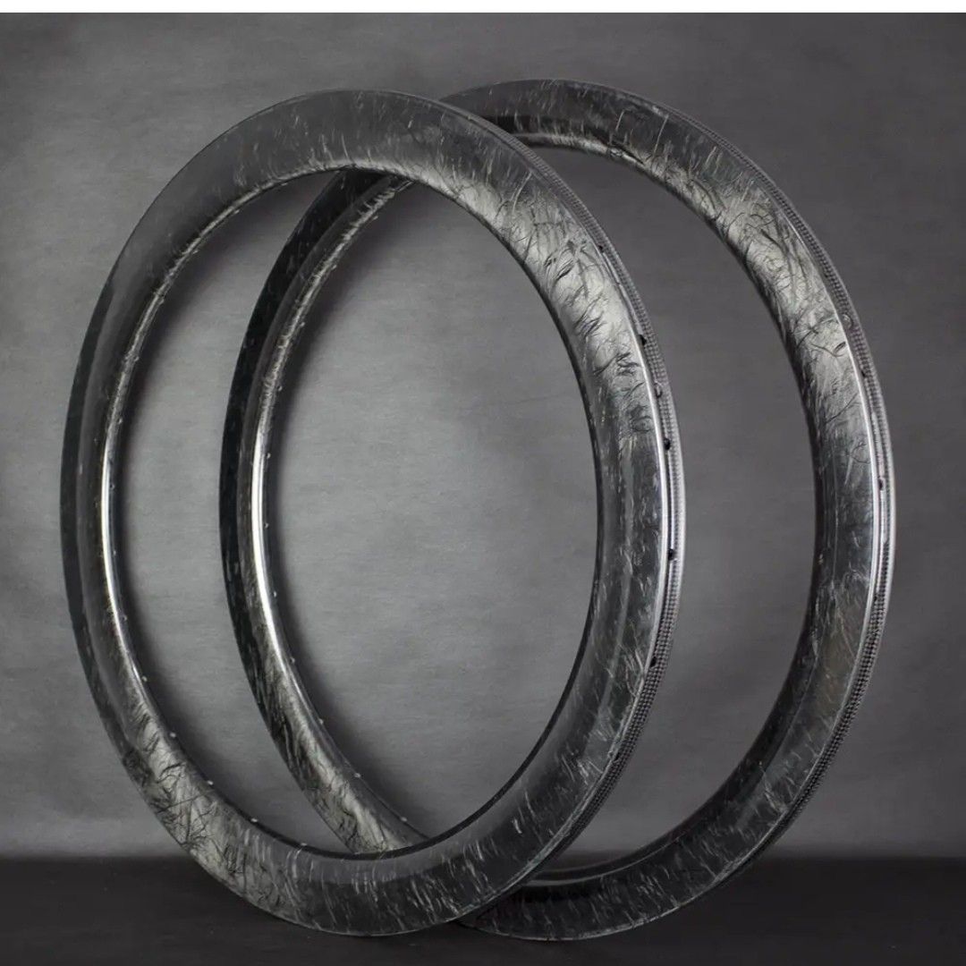 Native Instruments Marbel Rims Marble/forged Carbon glossy wheelset 50mm/60mm fixie/fixed, Sports ...