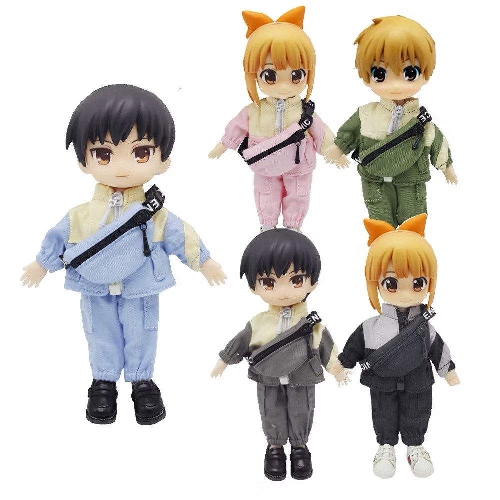 Nendoroid OB11 Doll Clothes Set (Category: Figurines & Statues) located in Pasig City. Submitted by lilac_charm (Listing ID 1364048499, Image 1). Description: 🫧Nendoroid OB11 Doll Clothes Set ┆ ⤿ Details: ── .✦ COLOR BLACK ONLY ── .✦ Includes Jacket, Pants and Bag ── .✦ No flaws ┆ ⤿ Price: ── .✦ Selling it for ₱400 + sf not included.