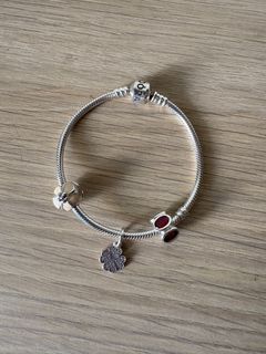 Pandora Bracelet w/ 3 charms