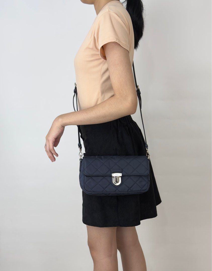 Prada Crossbody (Category: Luxury Bags & Wallets) located in Manila. Submitted by luxuryprelovedbagsby_by_agnes (Listing ID 1363927658, Image 3). Description: P Shoulder Bag BT1025 Navy Nylon Leather Quilted Pochette Crossbody 43k only ! Size (HxWxD) 22.5cm X 13cm x 4.5cm / 5.11’’ x 8.85’’ x 1.77’’ Still in excellent condition Accepting credit card payments Safe and contactless payment up to 36 months! Pay conveniently online . We offer you a saf