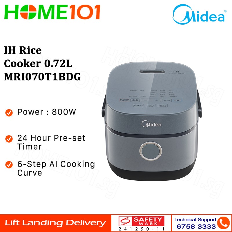(PRE-ORDER) Midea IH Rice Cooker 0.72L MRI070T1BDG, TV & Home ...