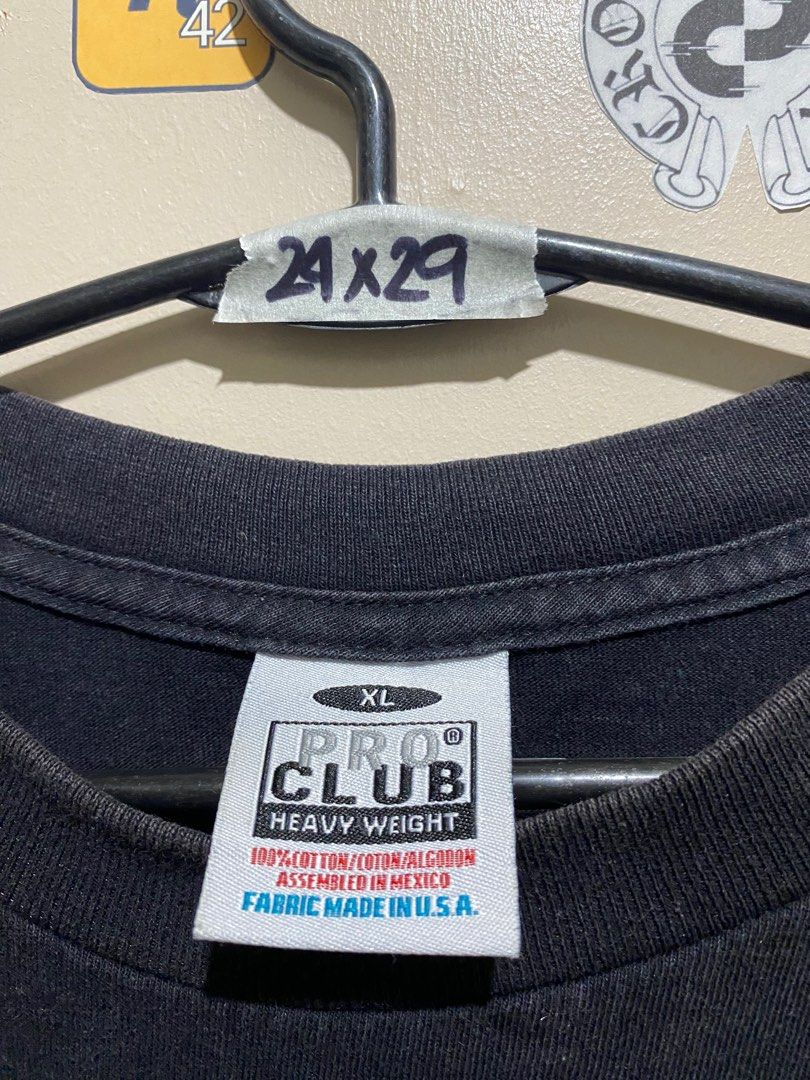 pro club (Category: Tshirts & Polo Shirts ) located in Antipolo. Submitted by lukedd (Listing ID 1363910597, Image 2). Description: pro club complete tags no side stitch 24x29 large no issue.