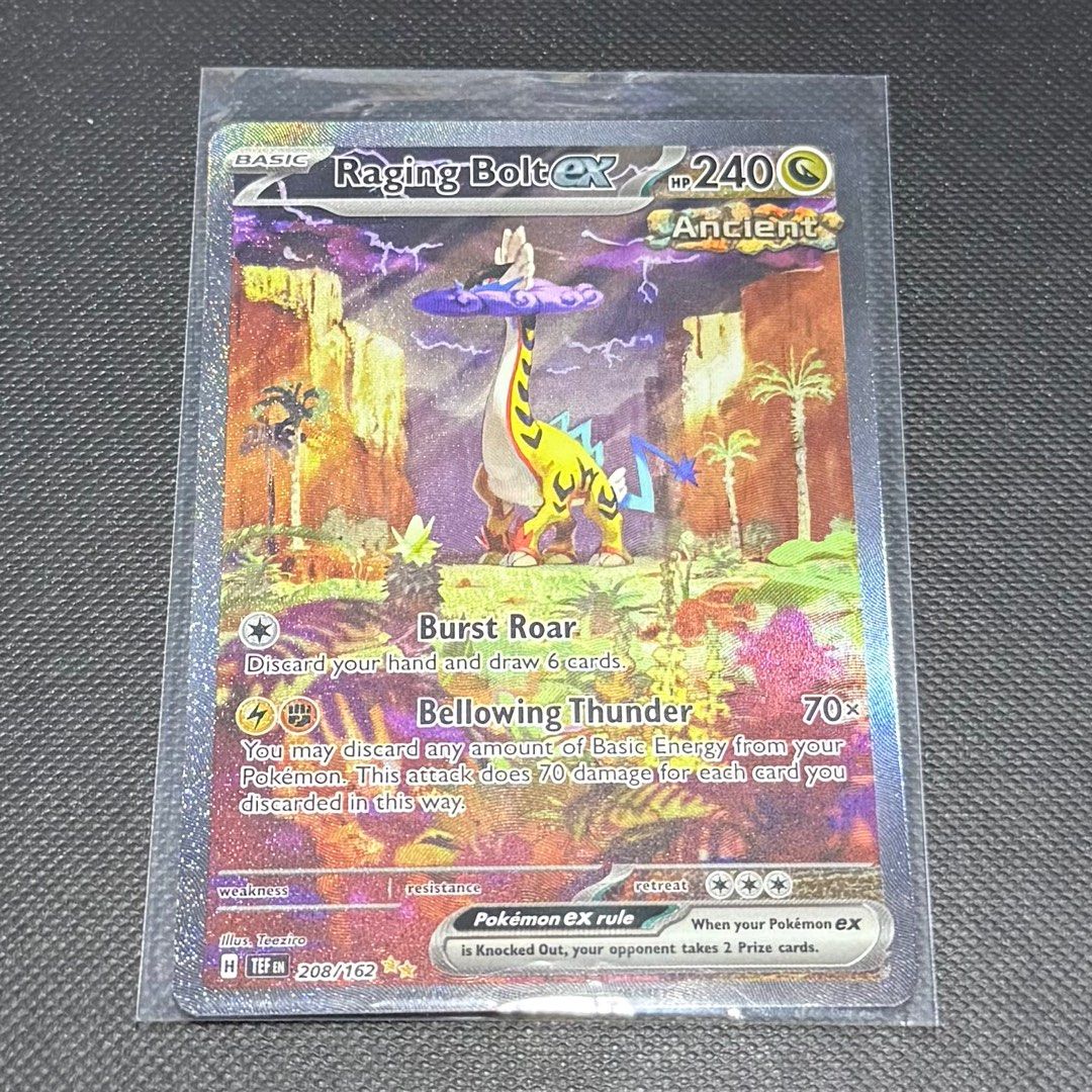 Max Rarity Raging Bolt Raging Bolt Ex Special Illustration Rare SIR 208/162 Temporal Forces ...